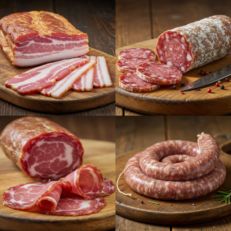 Embutidos artesanales y carnes curadas
